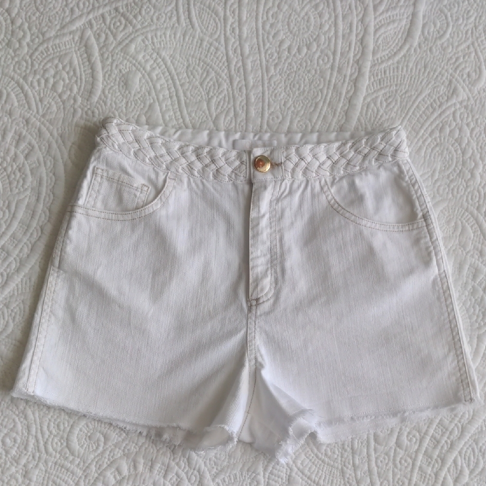 Chloe Girl's Braided Waist Denim Shorts